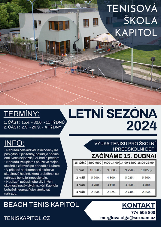 Tenisová škola Letní sezóna 2024 - leták Kapitol.jpg